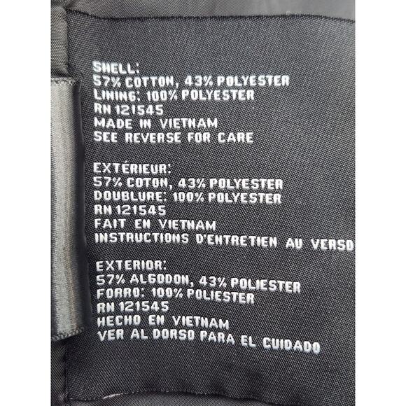 London Fog Trench Coat Women's XL Black Button Down Removable Hood Pockets - Picture 7 of 9